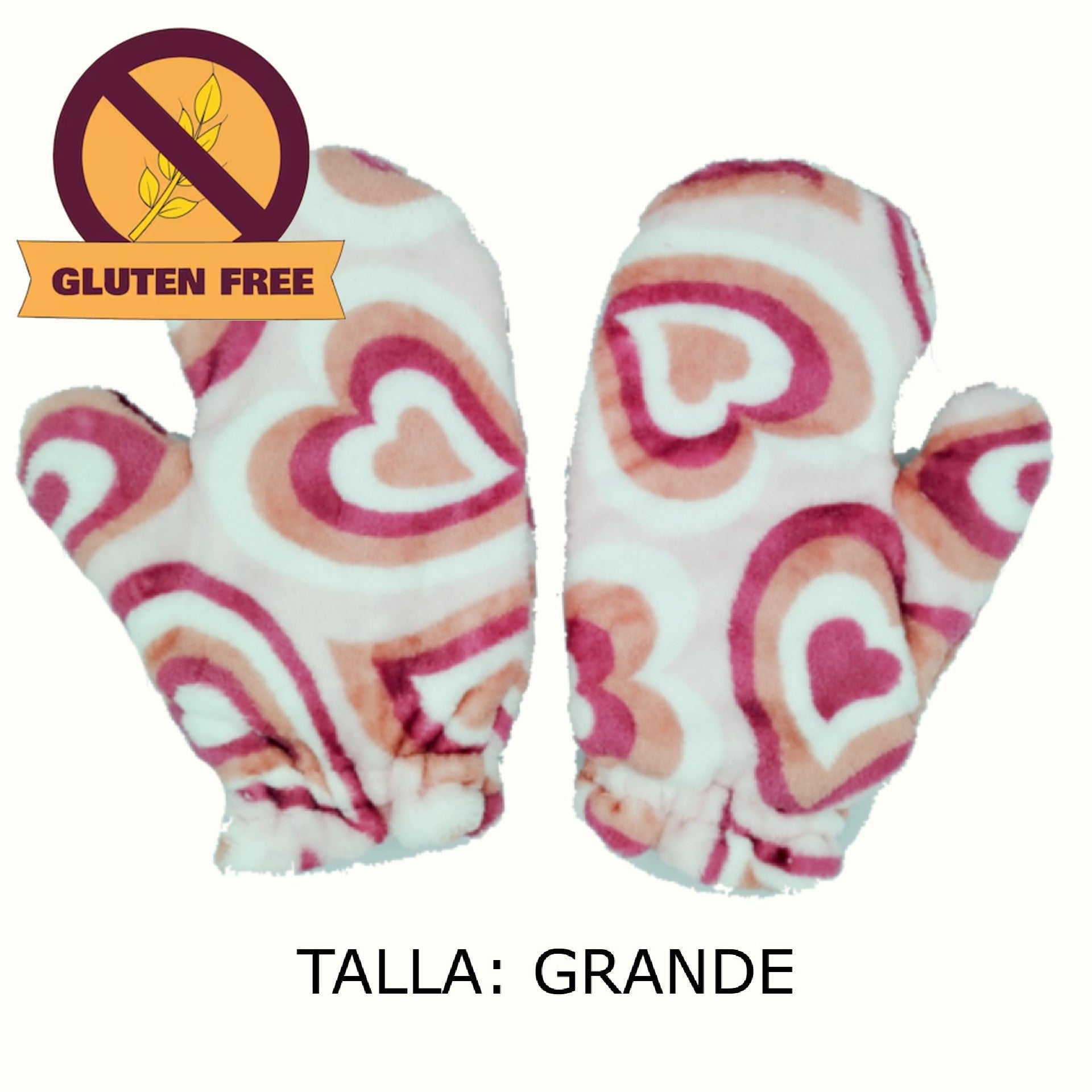 Manoplas Térmicas Corazón Psicodélico Grande Gluten Free (Arroz)