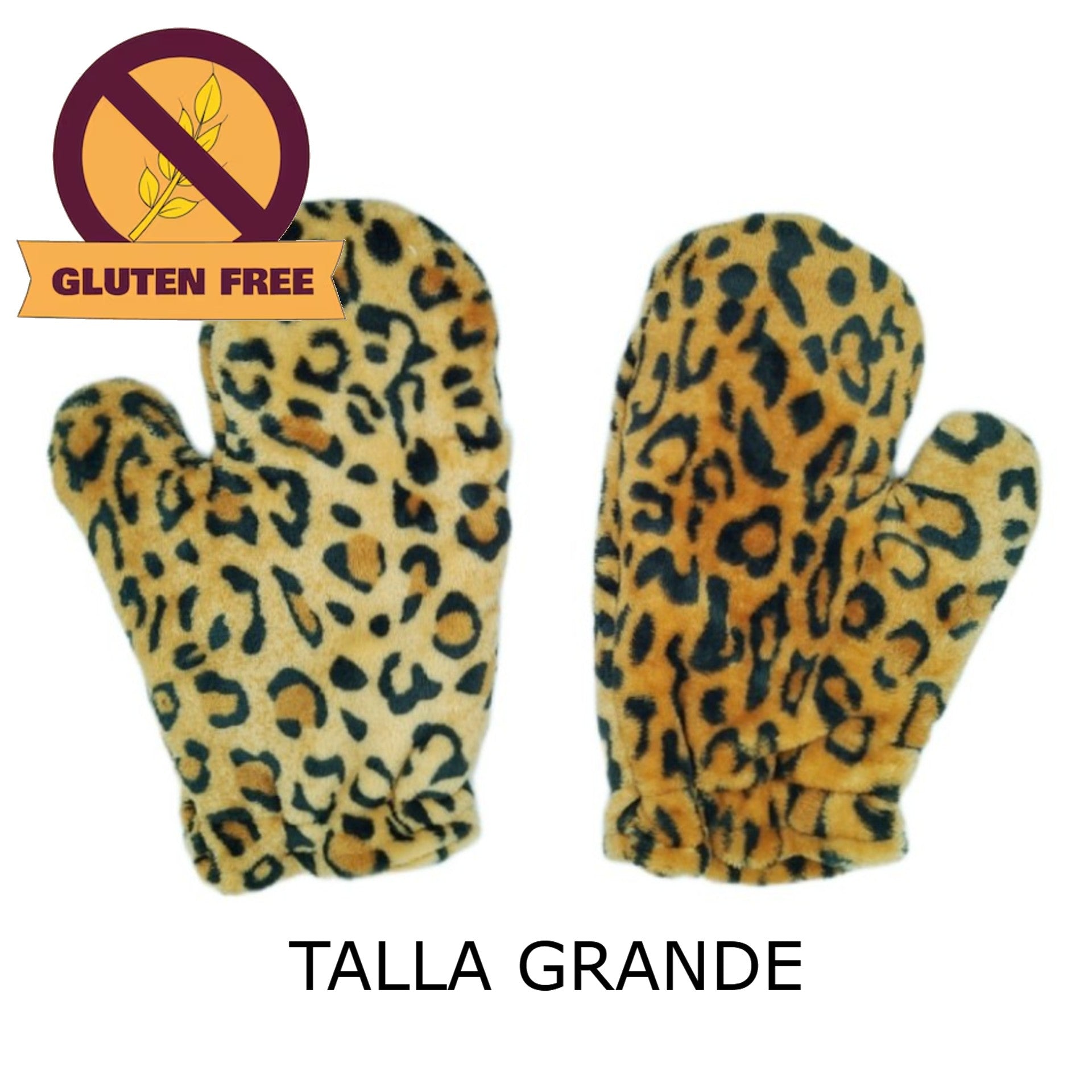 Manoplas Térmicas Leopardo Grande Gluten Free (Arroz)