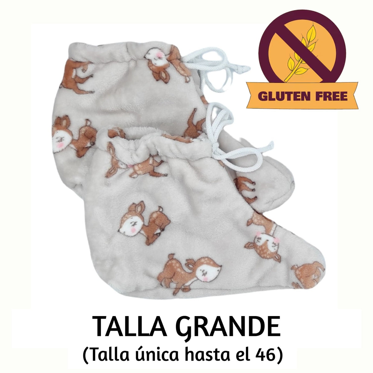 Patucos Térmicos Bambi Gluten Free (Arroz) Grande