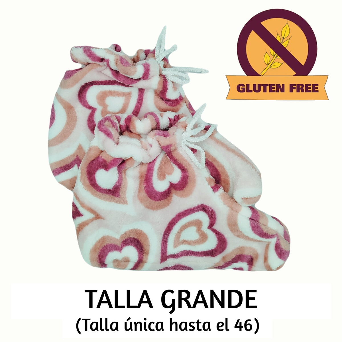 Patucos Térmicos Corazón Psicodélico Gluten Free (Arroz) Grande