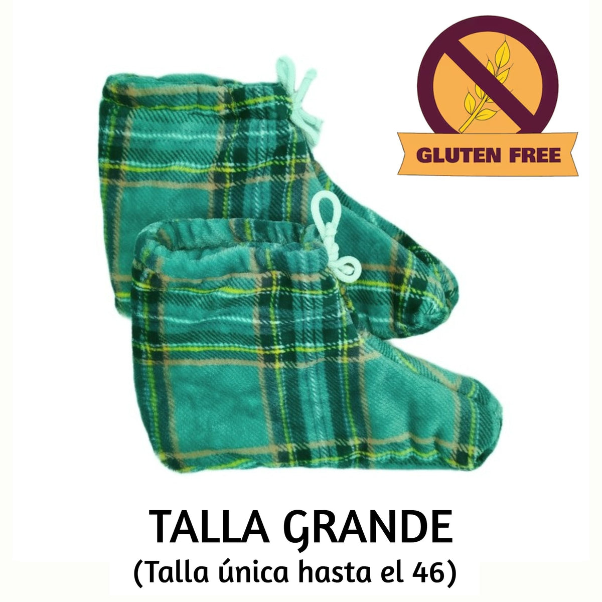 Patucos Térmicos Green Escocia Gluten Free (Arroz) Grande