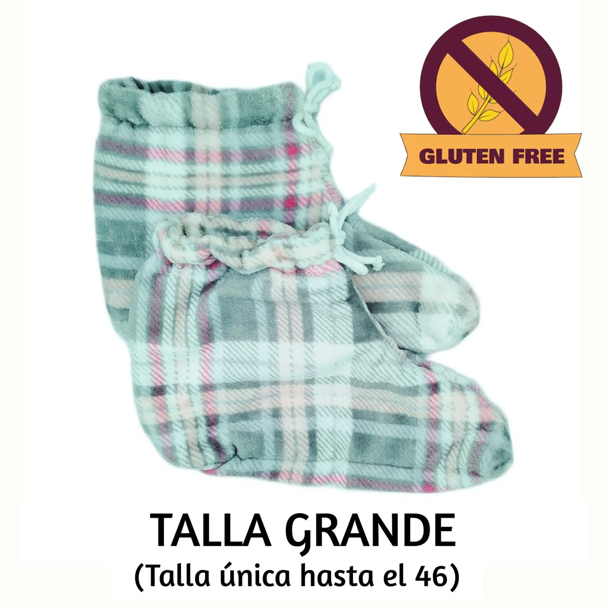 Patucos Térmicos Pink Escocia Gluten Free (Arroz) Grande