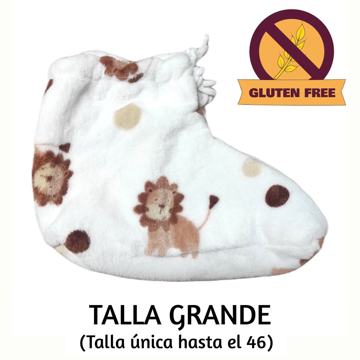 Patucos Térmicos Rey de la Selva Gluten Free (Arroz) Grande