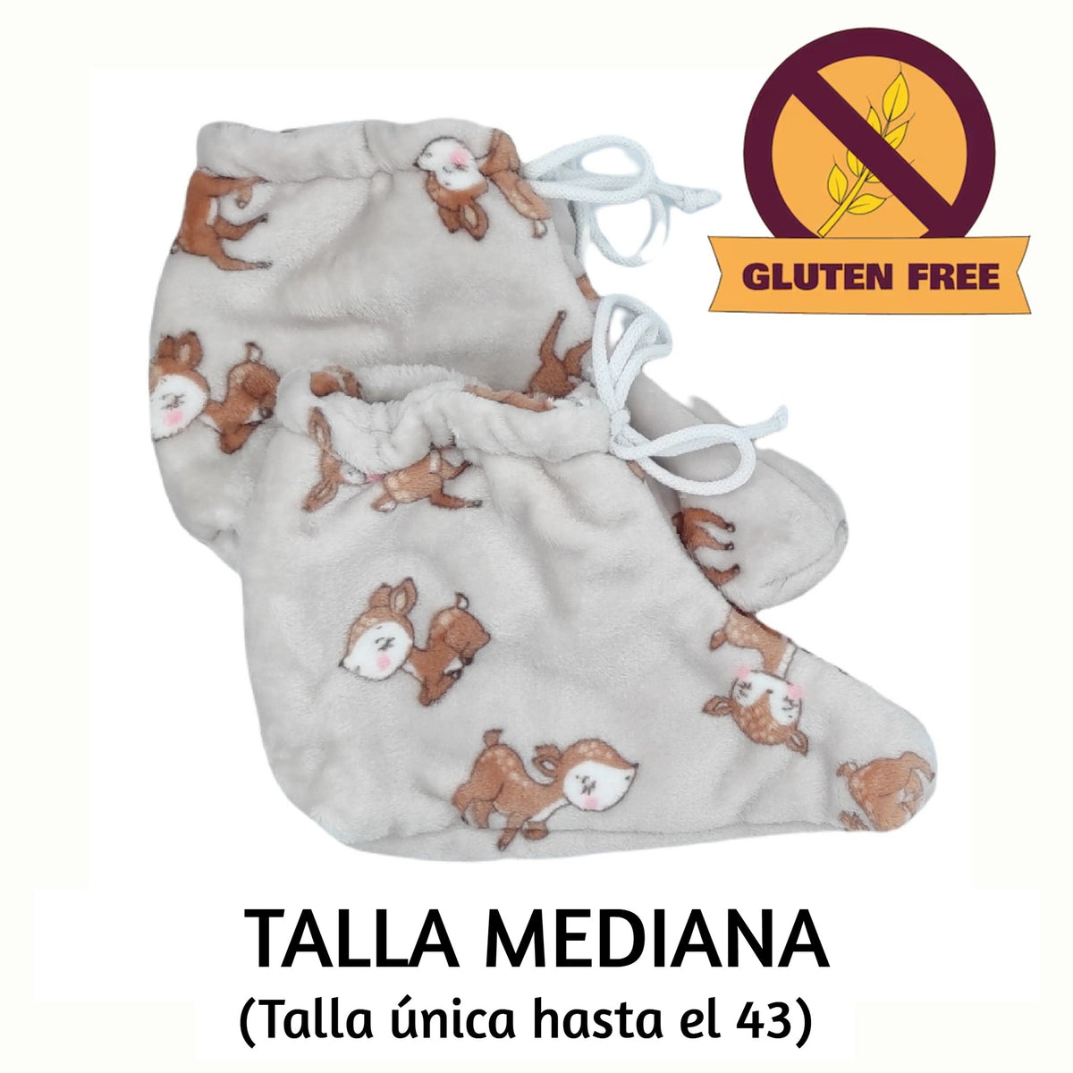 Patucos Térmicos Bambi Gluten Free (Arroz) Mediana