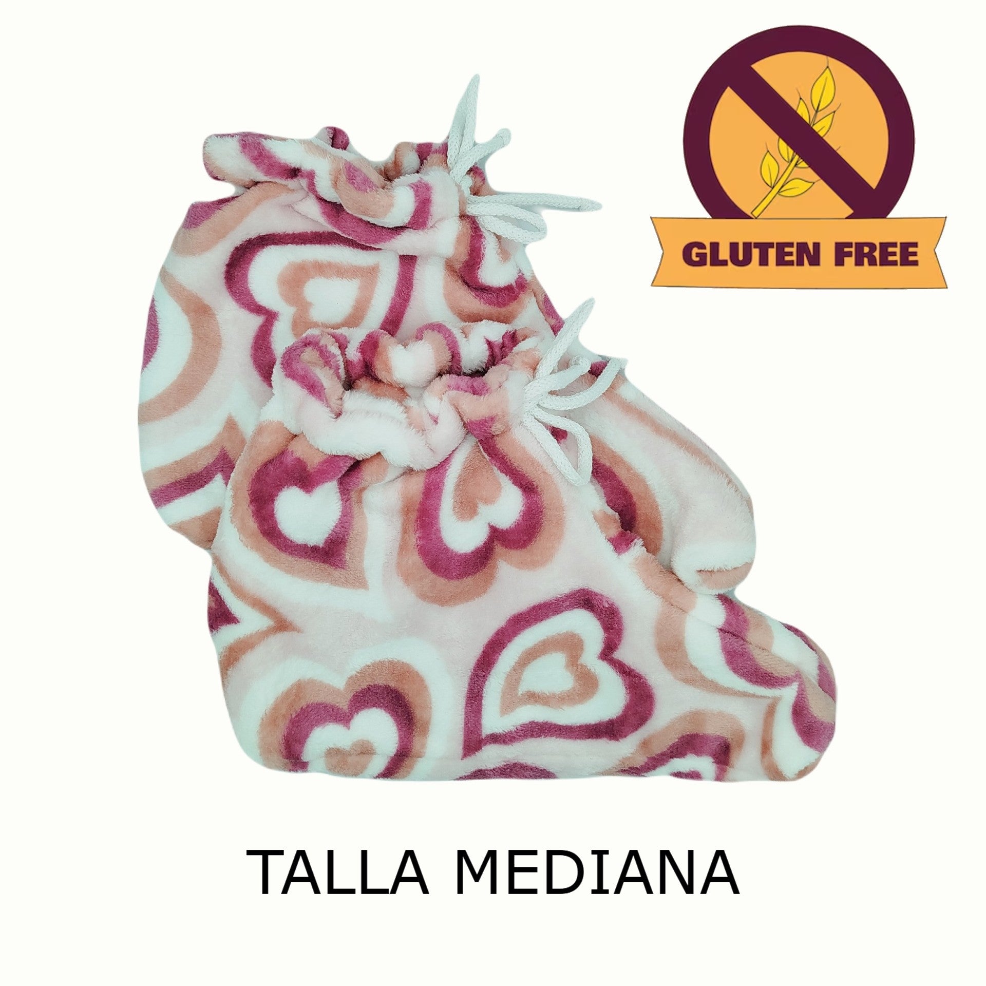 Patucos Térmicos Corazón Psicodélico Gluten Free (Arroz) Mediana