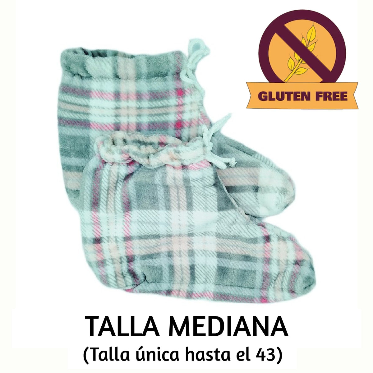 Patucos Térmicos Pink Escocia Gluten Free (Arroz) Mediana