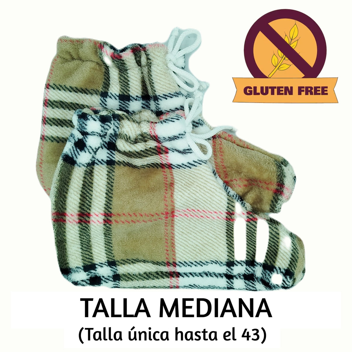 Patucos Térmicos Viva Escocia Gluten Free (Arroz) Mediana